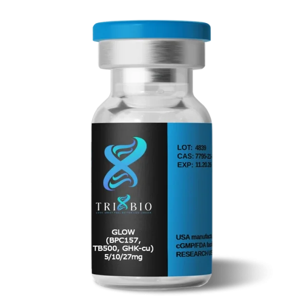 GLOW-BPC157-TB500-GHK-u-5-10-27mg GLOW (BPC157, TB500, GHK-cu)